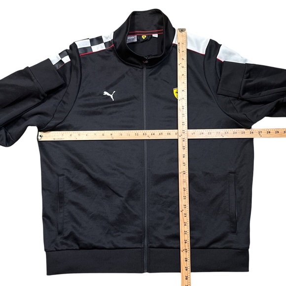 Puma Scuderia Ferrari F1 Formula 1 Racing Flag Track Jacket Black Mens 2XL - Picture 8 of 8